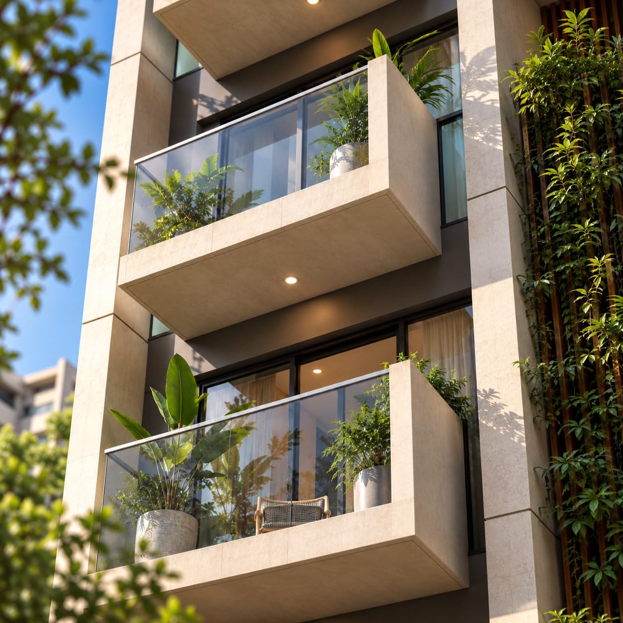 Prominent Fen Breez, Balcony