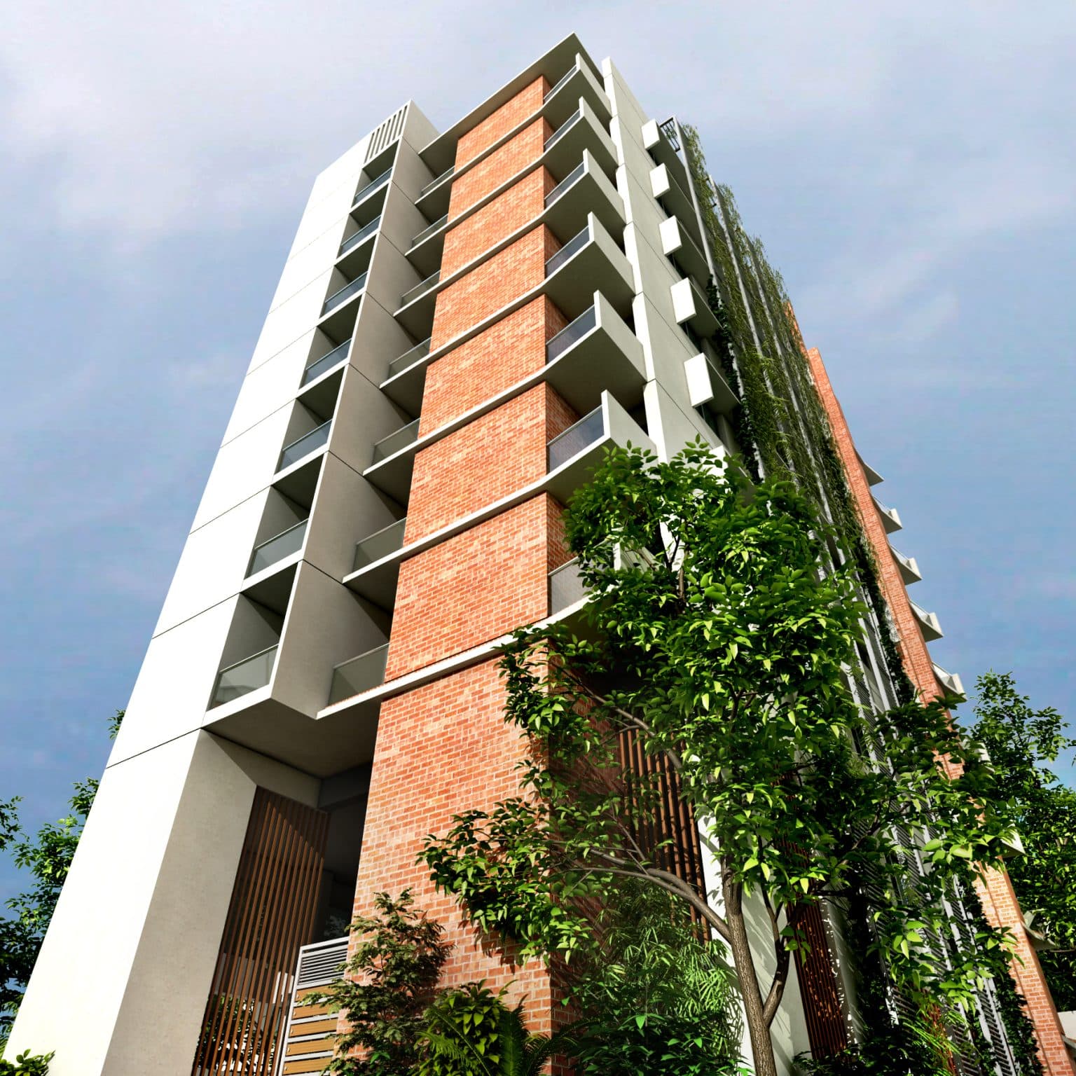 Prominent Garden, Facade