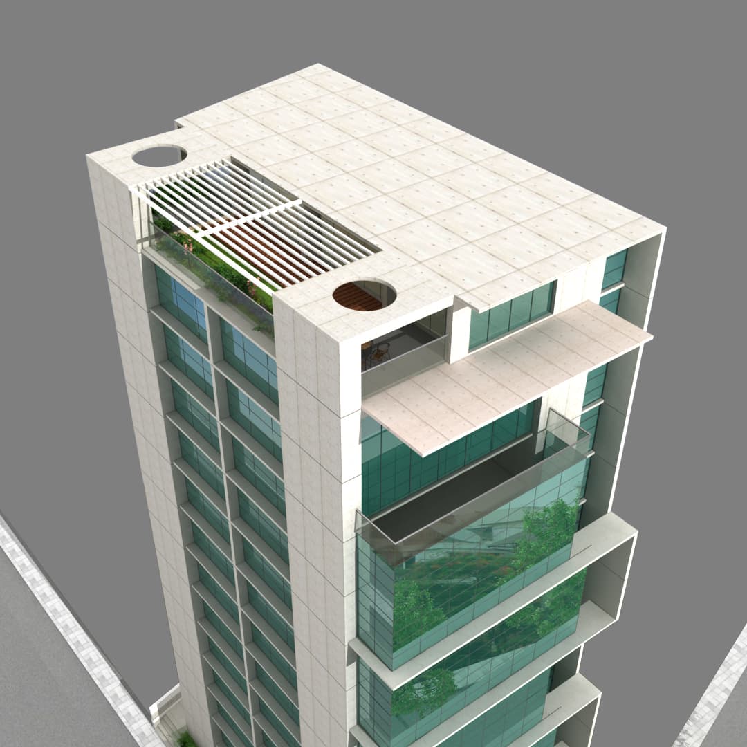 Prominent Tower, Roof