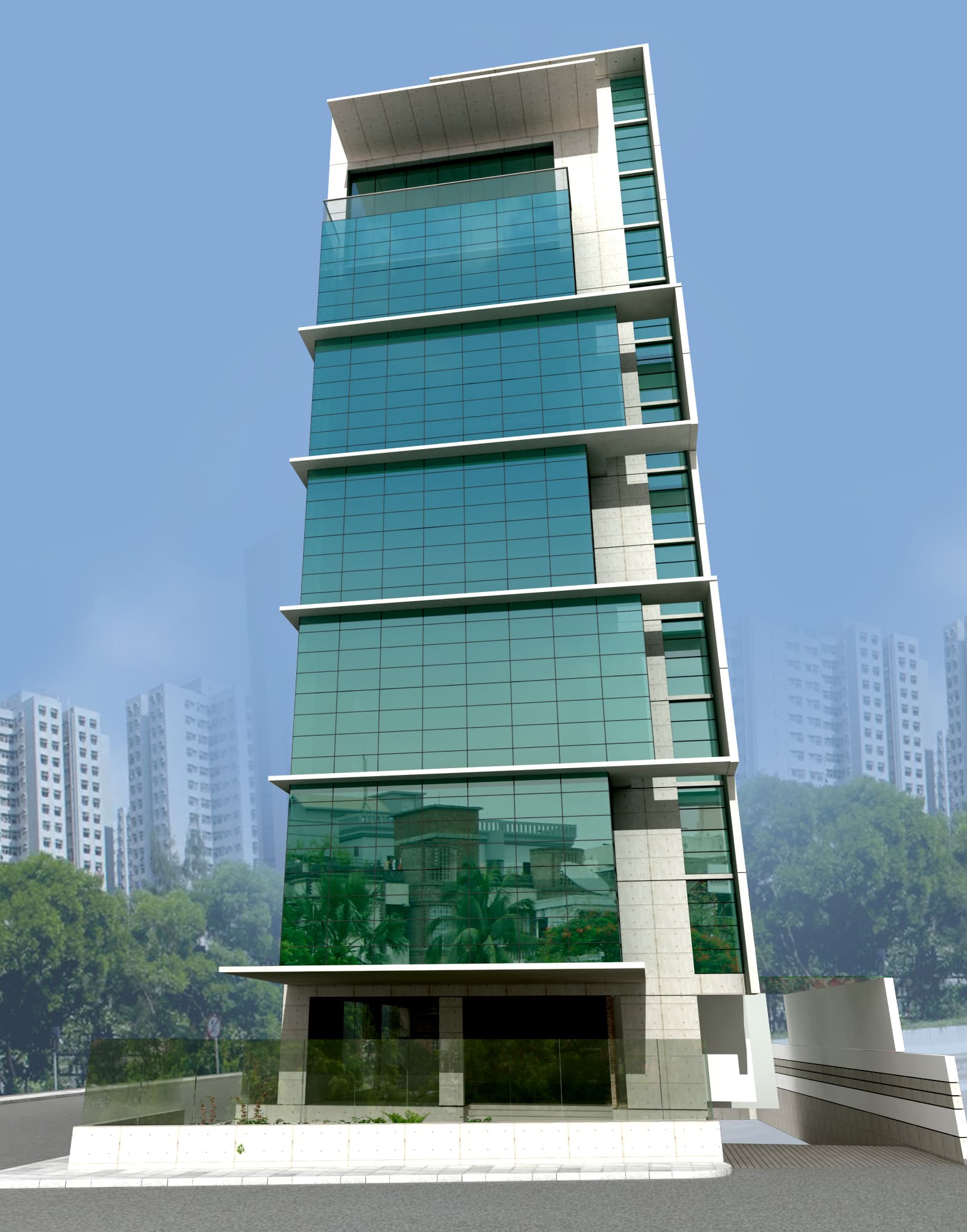 Prominent Tower, Facade