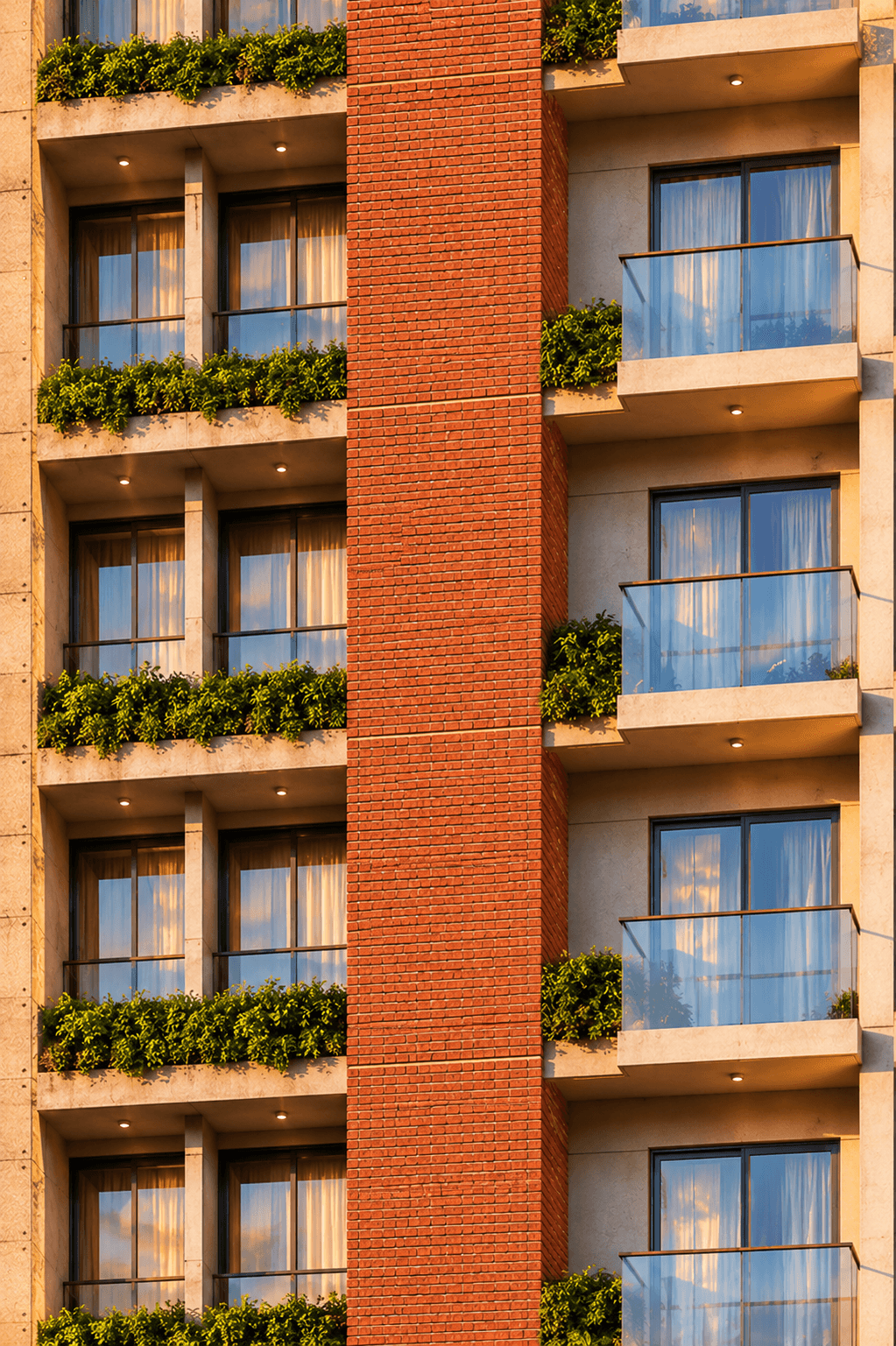 Prominent Green View facade